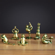 Load image into Gallery viewer, Yoga Frogs Figurines (6pcs)