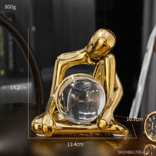 Load image into Gallery viewer, Ceramic Abstract Crystal Figurines