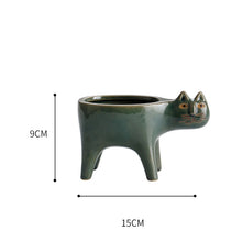 Load image into Gallery viewer, Animated Cat Ceramic Vase