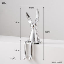 Load image into Gallery viewer, Abstract Bookshelf Rabbit Decor