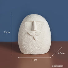 Load image into Gallery viewer, Ceramic Abstract Face Vase