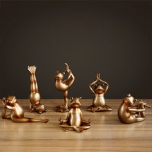 Load image into Gallery viewer, Yoga Frogs Figurines (6pcs)