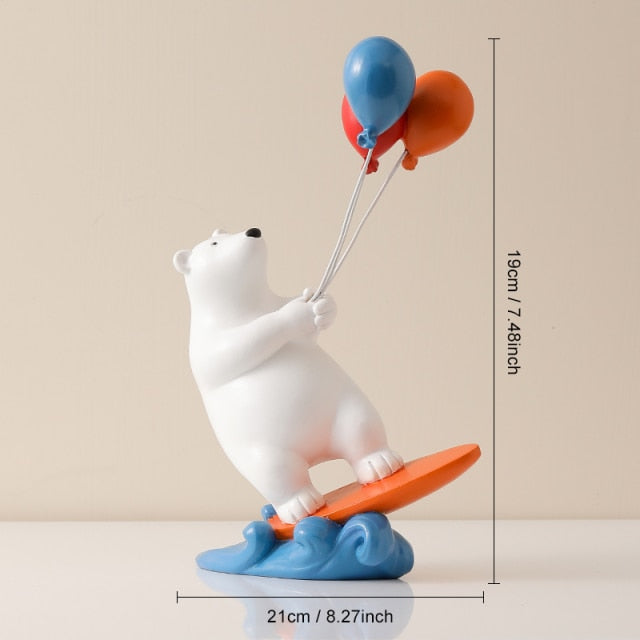 Balloon Polar Bear Surfer