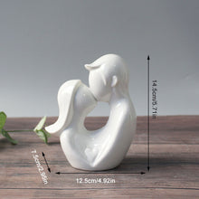 Load image into Gallery viewer, Ceramic Abstract Couple Ornament