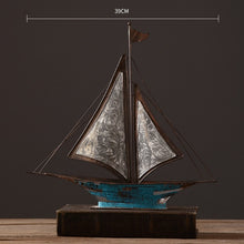 Load image into Gallery viewer, Iron Retro Sailboat