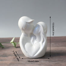 Load image into Gallery viewer, Ceramic Abstract Couple Ornament