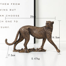 Load image into Gallery viewer, Retro Leopard Figurine