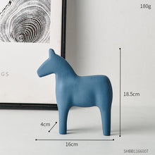Load image into Gallery viewer, Wooden Minimalist Horse Figurine