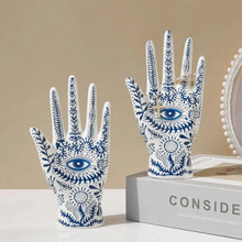 Load image into Gallery viewer, All-Seeing Eye Hand™ Ceramic Jewelry Stand
