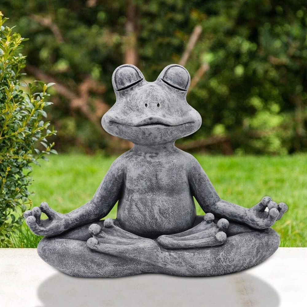 Zen Frog Yoga Statue