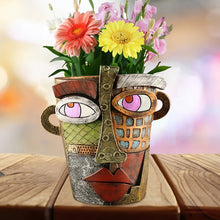 Load image into Gallery viewer, Abstract Face Pot
