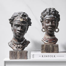 Load image into Gallery viewer, Retro Tribal African Figurines

