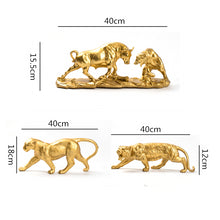 Load image into Gallery viewer, Golden Bull &amp; Bear Statues
