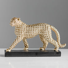 Load image into Gallery viewer, Abstract Golden Cheetah Figurine
