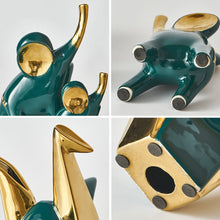 Load image into Gallery viewer, Ceramics Abstract Elephant &amp; Papercrane
