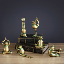 Load image into Gallery viewer, Yoga Frogs Figurines (6pcs)
