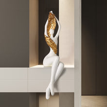 Load image into Gallery viewer, Abstract Feather Lady Sculpture
