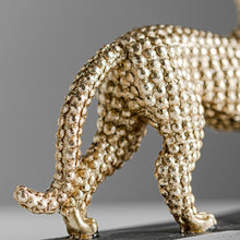Load image into Gallery viewer, Abstract Golden Cheetah Figurine
