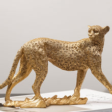 Load image into Gallery viewer, Golden Leopard Figurines
