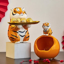 Load image into Gallery viewer, Ceramic Chubby Tiger Storage
