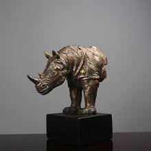 Load image into Gallery viewer, Retro Rhino Sculpture
