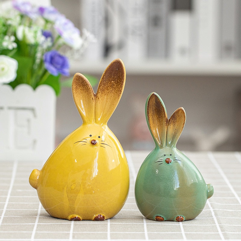 Cute Chubby Ceramic Bunny