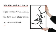 Load image into Gallery viewer, Black Wall Decor Bedroom | Silhouette Wall Painting | Black Wooden Wall Decor - Decor

