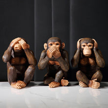 Load image into Gallery viewer, Wild Three Wise Monkeys
