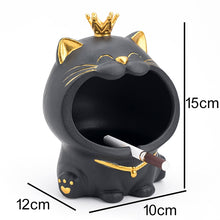 Load image into Gallery viewer, Ceramic Laughing Cat Storage/Astray
