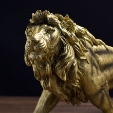 Load image into Gallery viewer, Golden Lion King Statue
