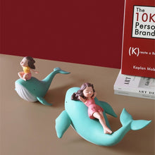 Load image into Gallery viewer, Girl on Whale Figurine
