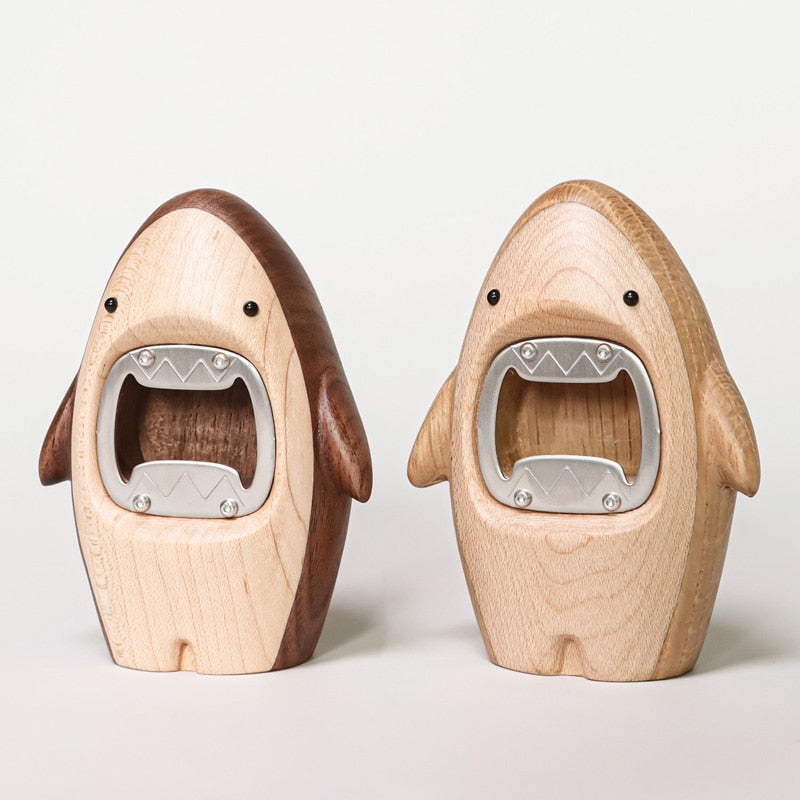 Wooden Shark Bottle Opener