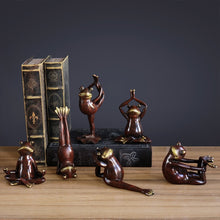 Load image into Gallery viewer, Yoga Frogs Figurines (6pcs)

