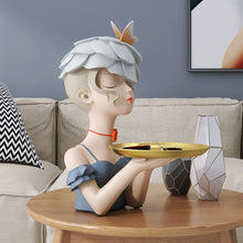 Load image into Gallery viewer, Retro Flower Hat Girl Tray
