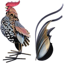 Load image into Gallery viewer, Iron Rooster Sculpture
