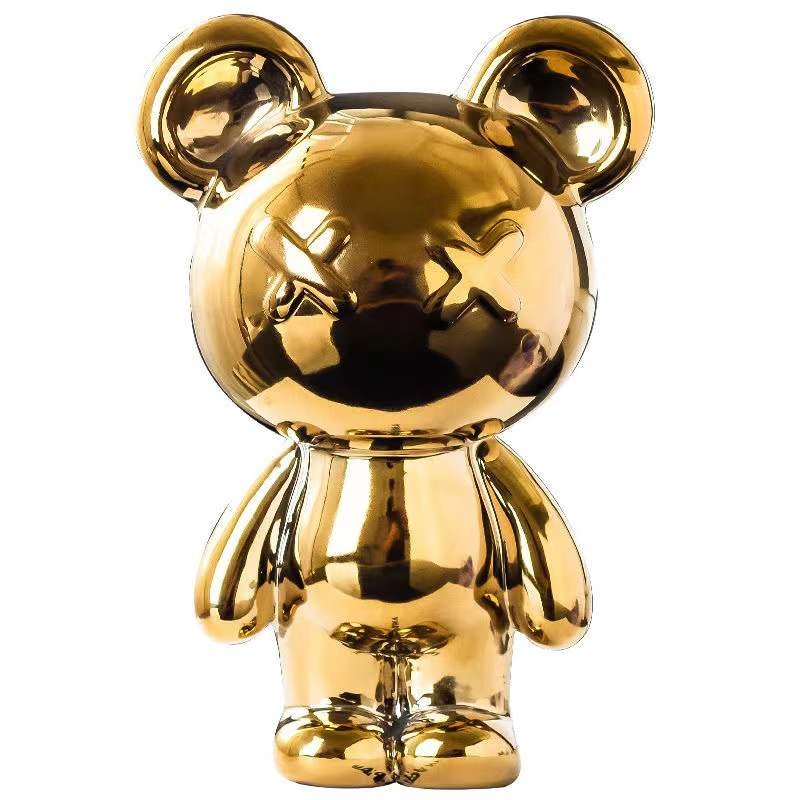 Ceramic Cross Eyed Bear Arte Attic