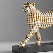 Load image into Gallery viewer, Abstract Golden Cheetah Figurine
