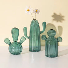 Load image into Gallery viewer, Cactus Glass Vase
