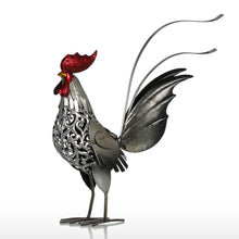 Load image into Gallery viewer, Iron Rooster Sculpture
