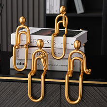 Load image into Gallery viewer, Abstract Paper Clip Decor
