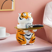 Load image into Gallery viewer, Ceramic Chubby Tiger Storage
