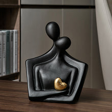 Load image into Gallery viewer, Ceramic Heart Lover Figurine
