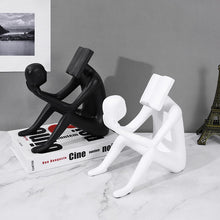 Load image into Gallery viewer, Abstract Satire Book Reading Figurine
