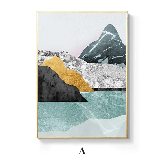 Abstract Mountain Glaciers