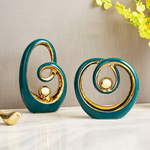 Load image into Gallery viewer, Ceramic Abstract Spiral Decor
