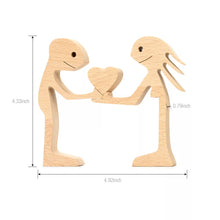 Load image into Gallery viewer, Wooden Lover Figurines
