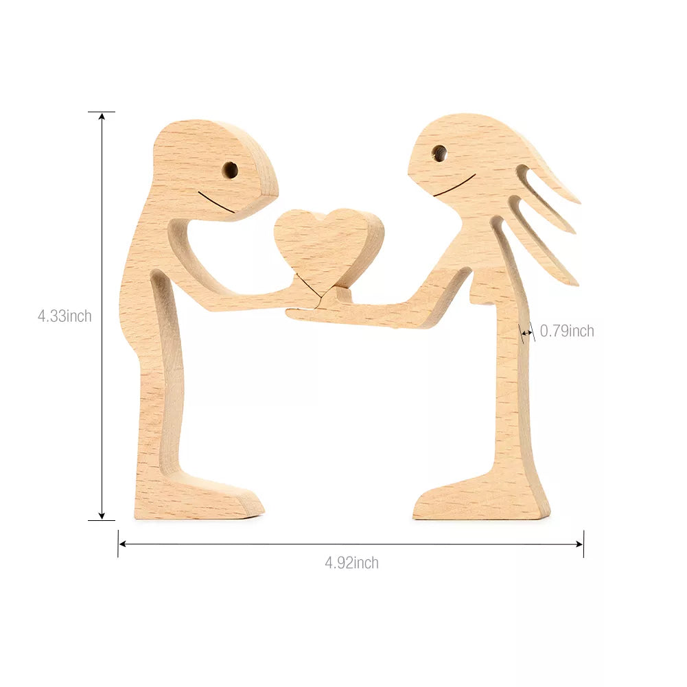 Wooden Lover Figurines