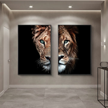 Lion and Lioness – Arte Attic