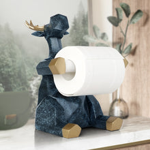 Load image into Gallery viewer, Geometric Elephant/Deer Toilet Roll Holder

