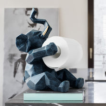 Load image into Gallery viewer, Geometric Elephant/Deer Toilet Roll Holder
